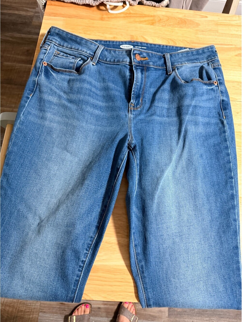 Old Navy Classic Blue Denim Jeans 14 long